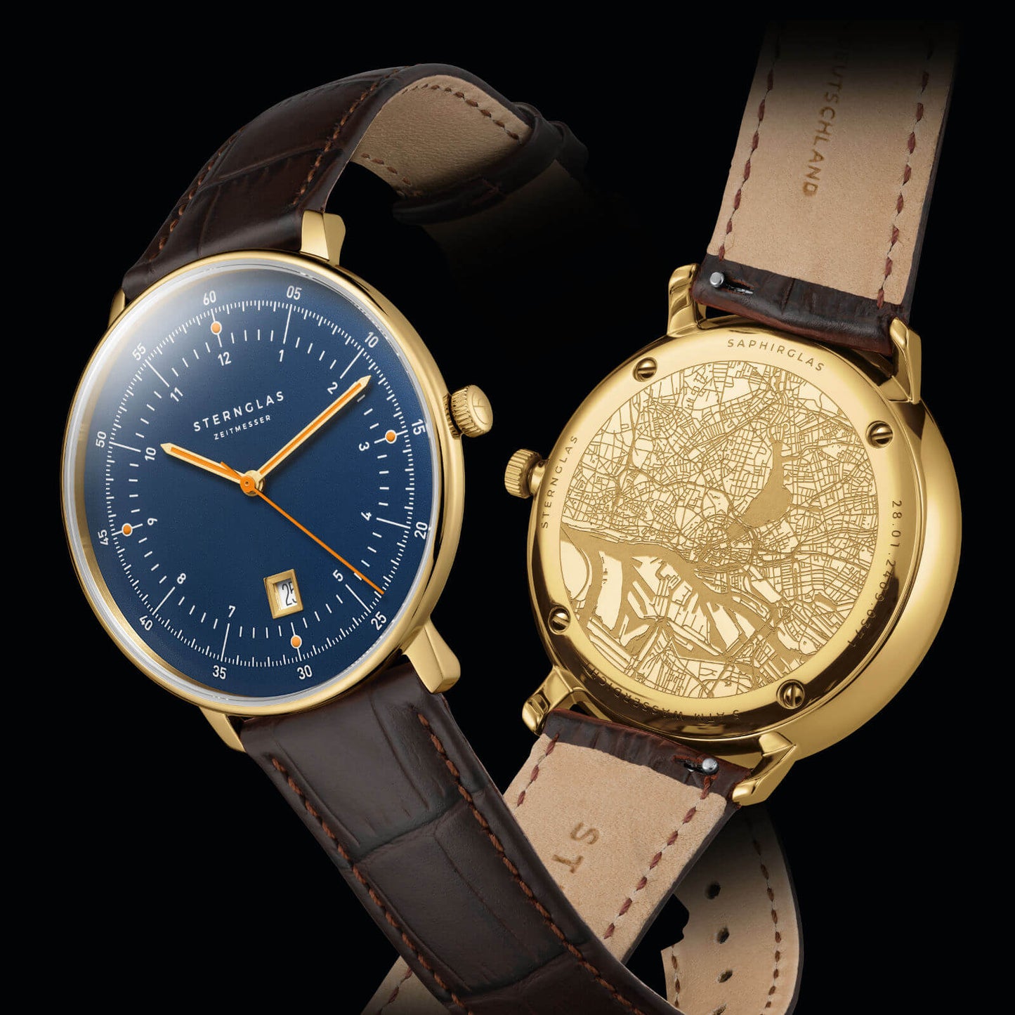 Hamburg dark blue gold