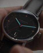 popup|Luminescent Luminova|Luminova on the hands and dial improve readability in the dark.