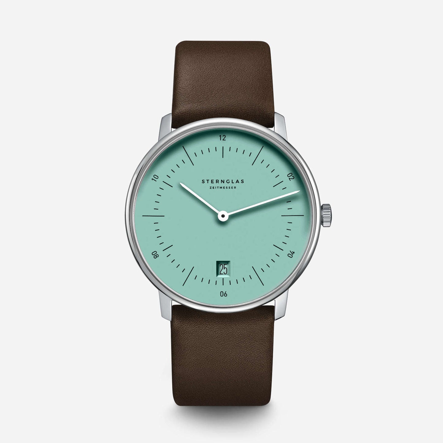 popup|Classic Bauhaus Design|Inspired by the Bauhaus movement of the 1920s, the dial is kept minimalistic and clear. "Form follows function" as they say.
