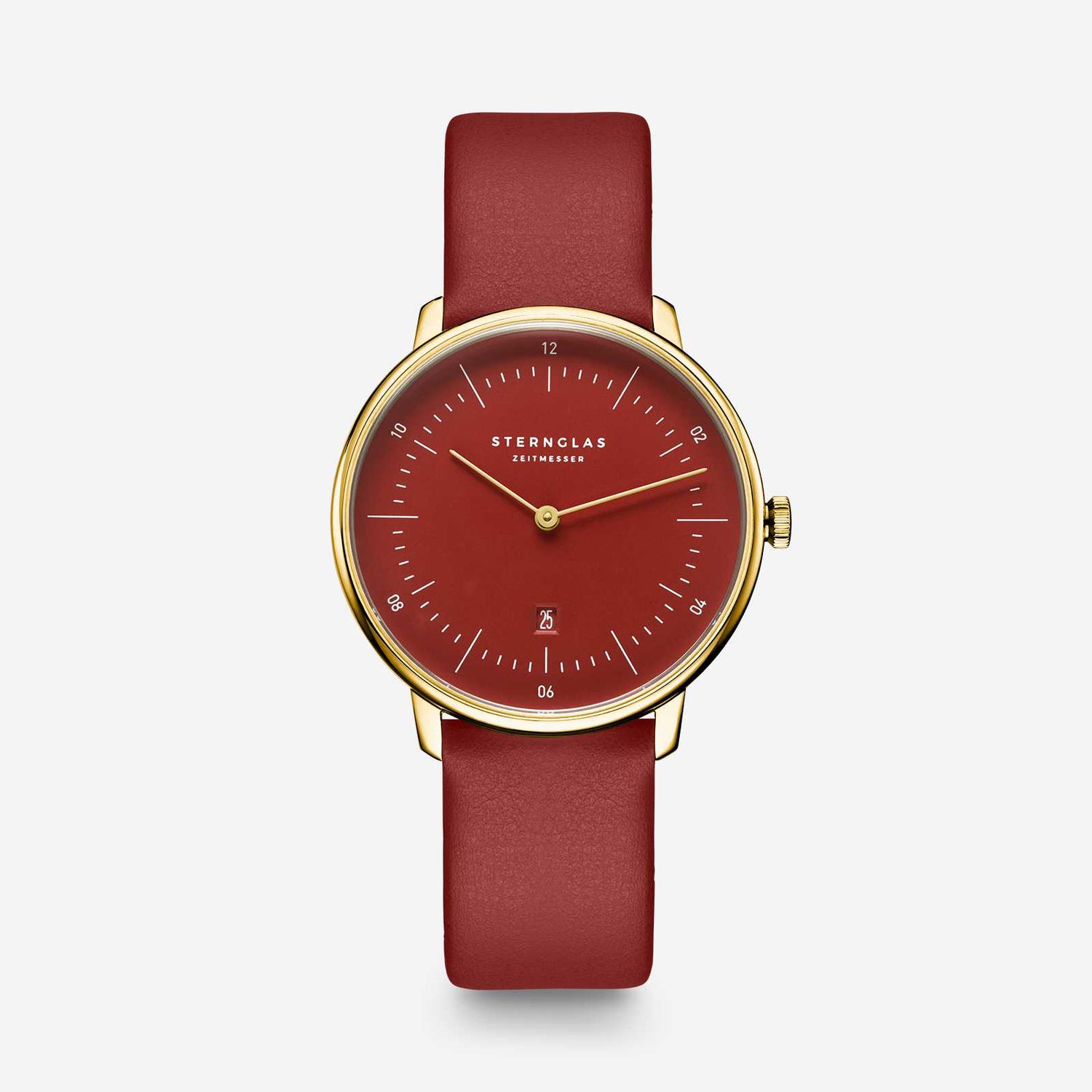 popup|Subtle floral colourfulness|The dial with elegant satin finish is colour-coordinated with the fine leather strap. A decorative highlight for your wrist without being too overpowering.