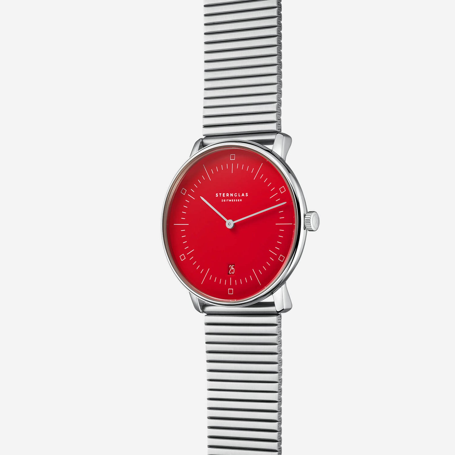 popup|Curved sapphire glass|The absolutely scratch-resistant and double anti-reflective sapphire glass ensures a clear view - the premium class of watch glasses.