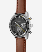 popup|Rust-free 316L stainless steel|The distinctive case made of brushed 316L stainless steel is reminiscent of the steep rock faces of the Swiss Furka Pass.