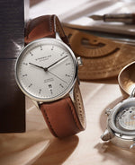 popup|Swiss precision mechanics|The automatic calibre of the renowned Swiss manufacturer Sellita is the premium class of movements. The "Elaboré" quality level ensures extreme precision.