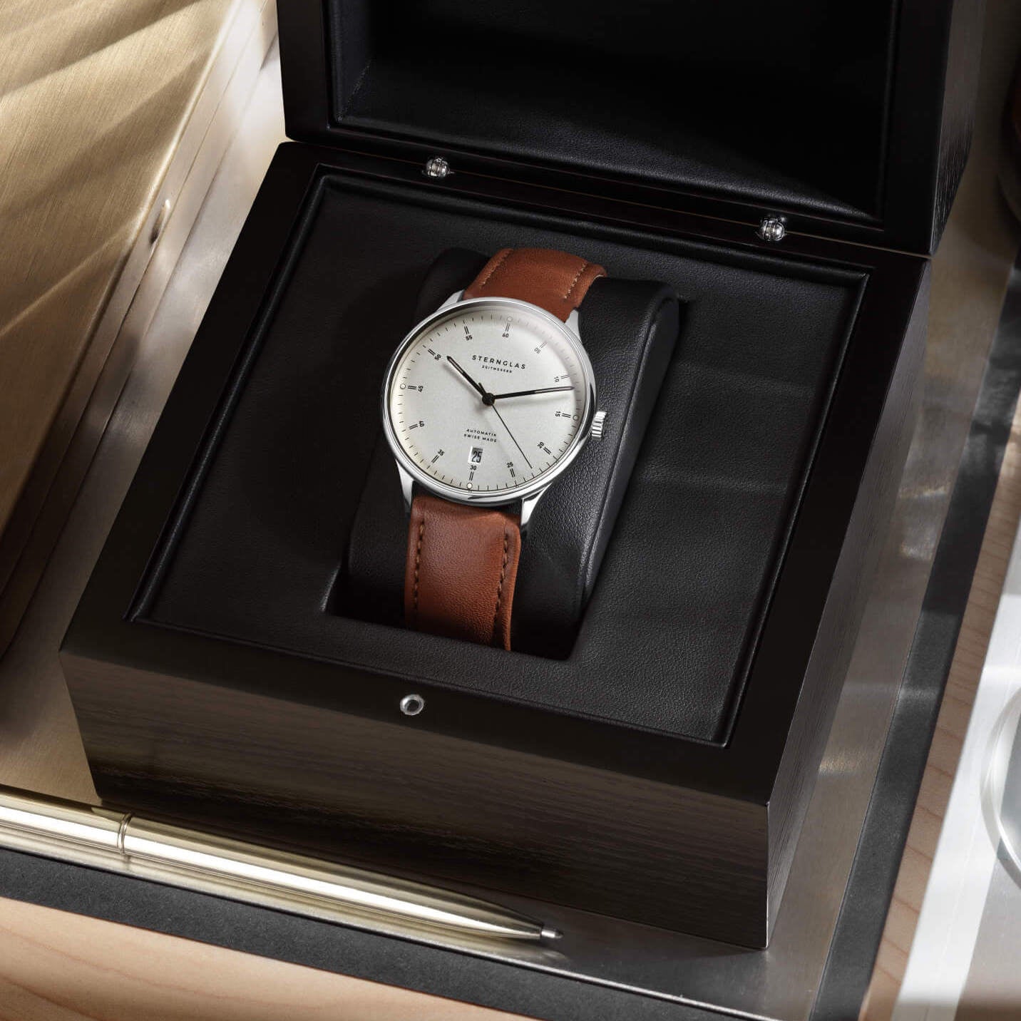 Kanton 2.0 silver / brown