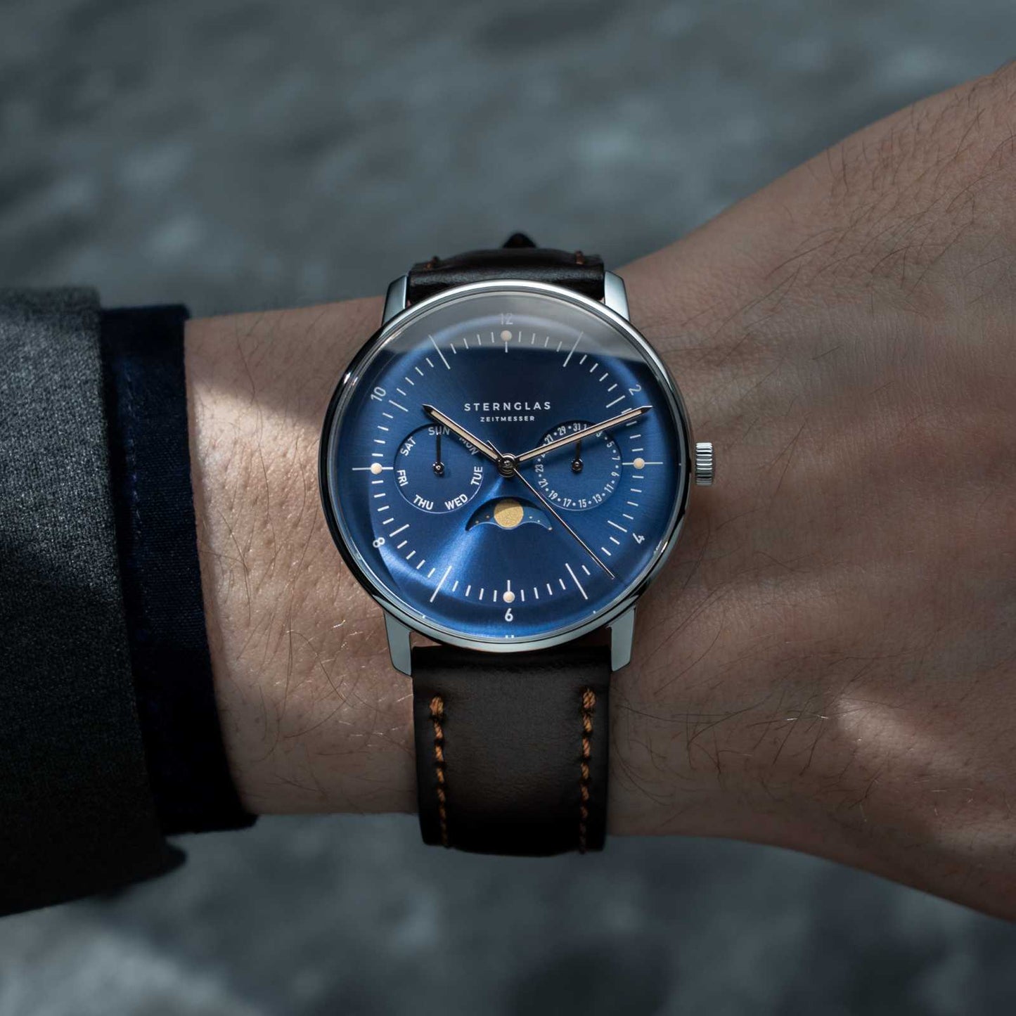 Naos Moonphase midnight blue
