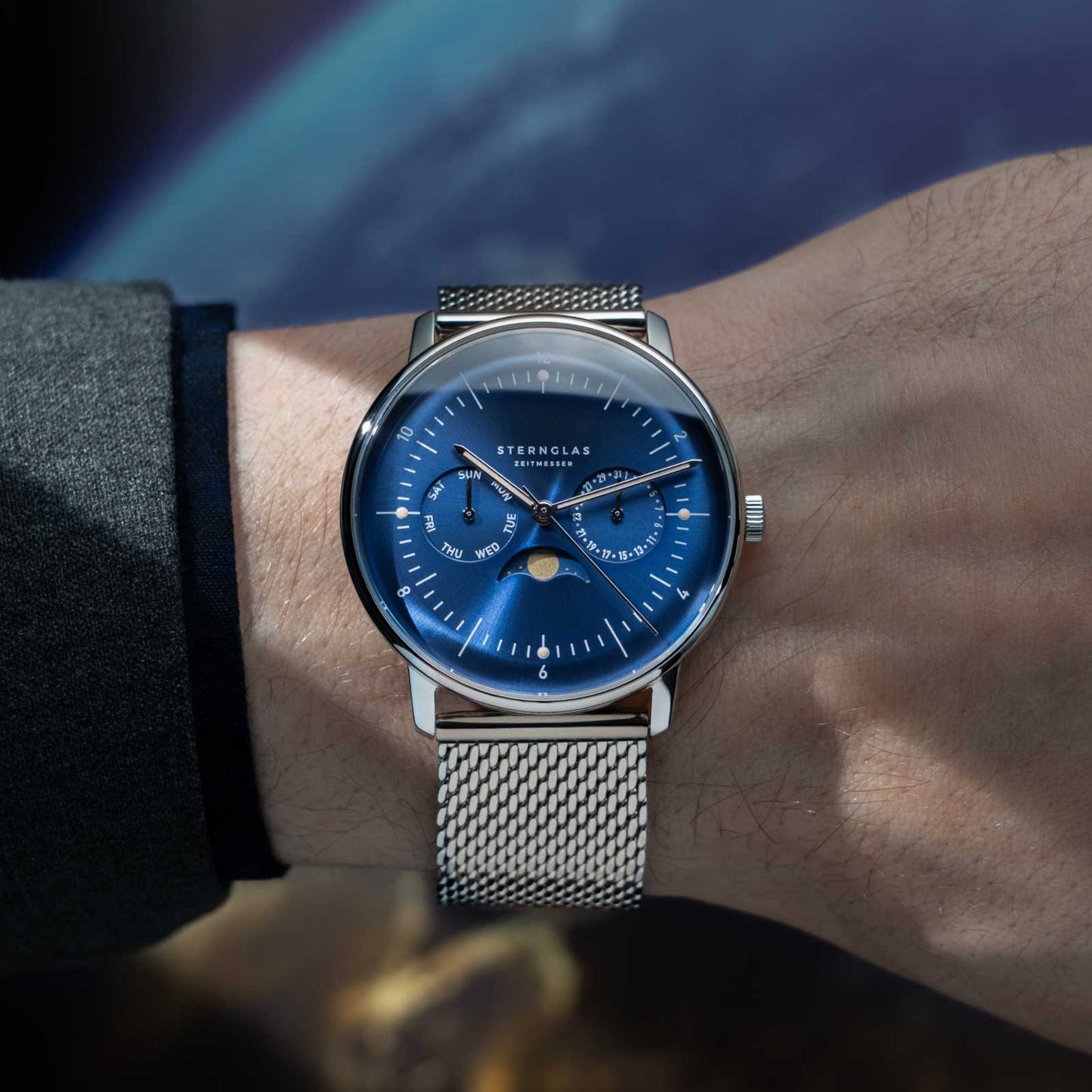 Naos Moonphase midnight blue