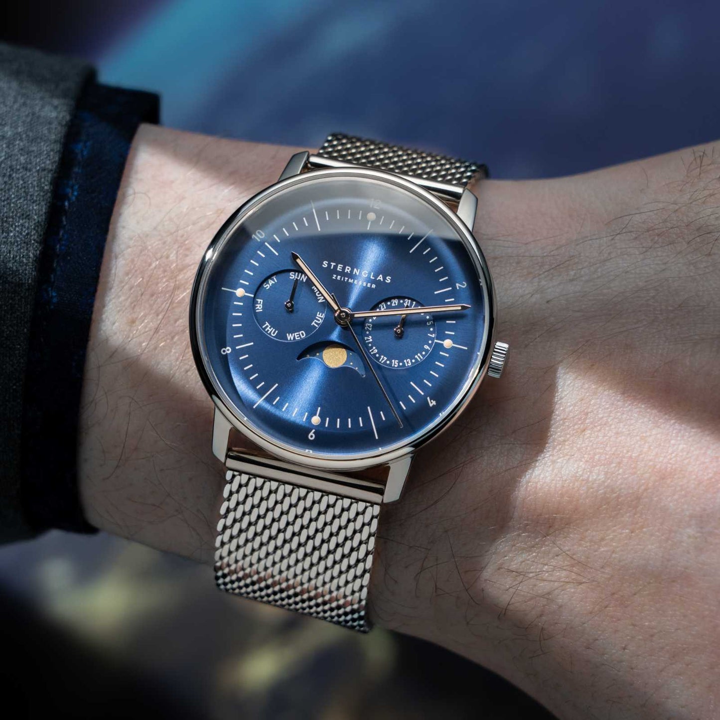 Naos Moonphase midnight blue