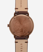 popup|5 ATM water-resistant|The carefully screwed case back seals your timepiece perfectly for daily use.