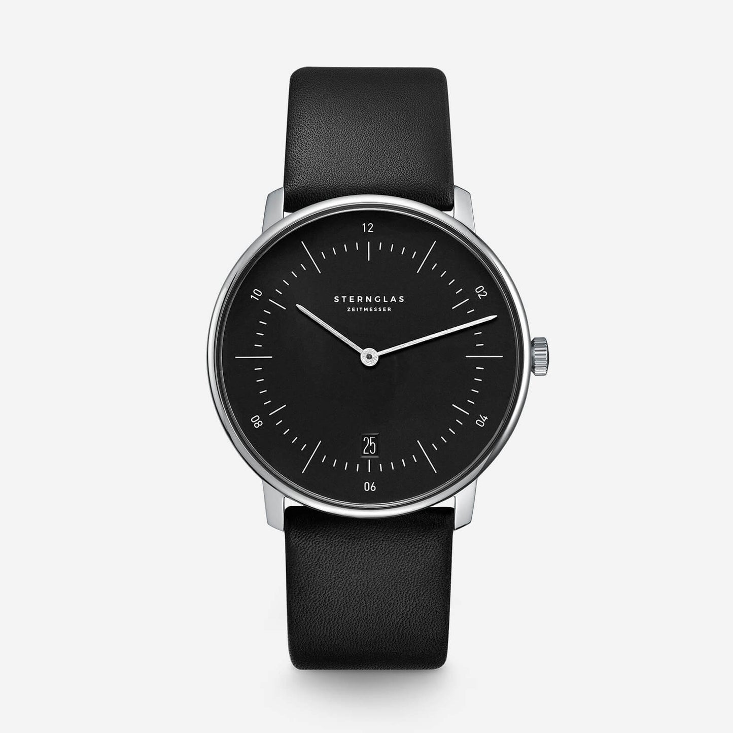 popup|Classic Bauhaus Design|Inspired by the Bauhaus movement of the 1920s, the dial is kept minimalistic and clear. "Form follows function" as they say.