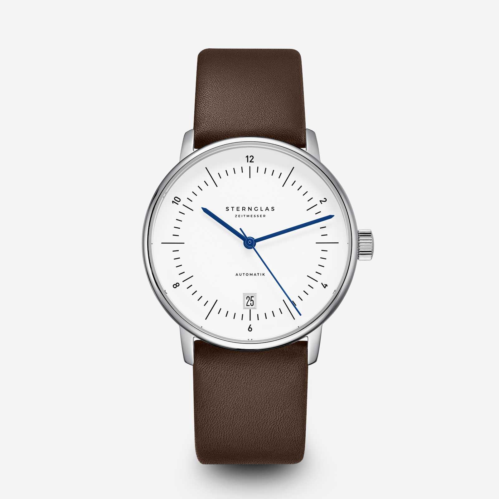 Sternglas Naos Automatik white leather