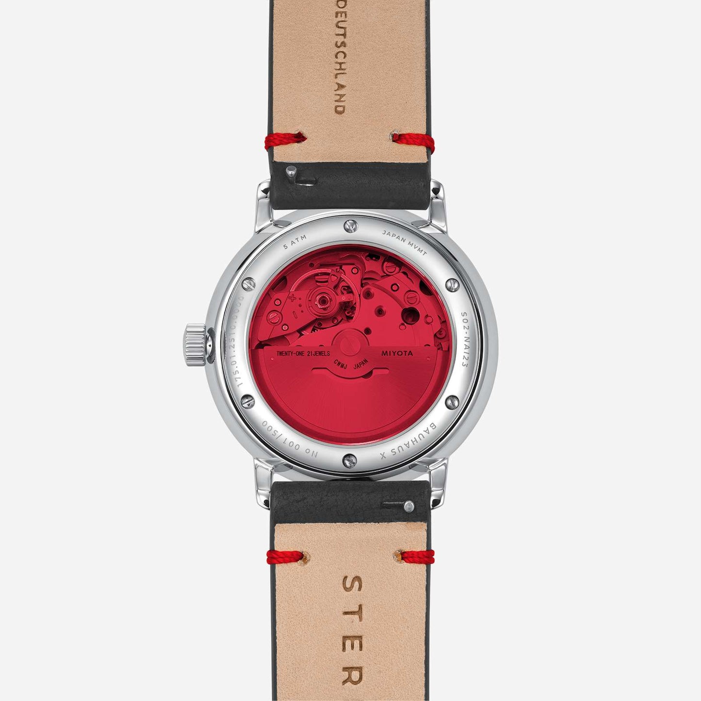 Naos Automatik Edition Bauhaus X red