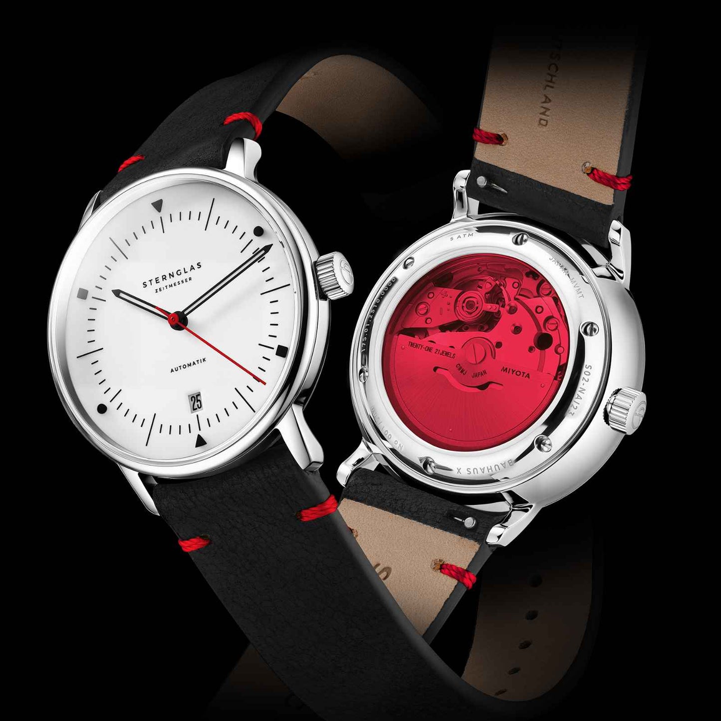 Naos Automatik Edition Bauhaus X red