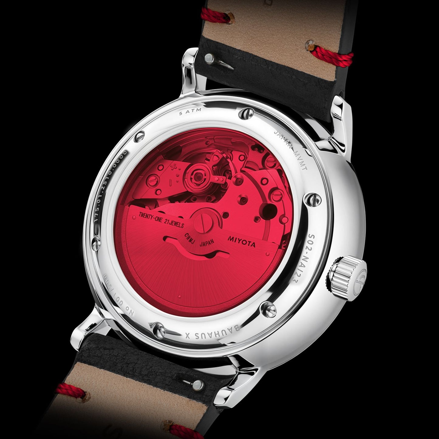 Naos Automatik Edition Bauhaus X red