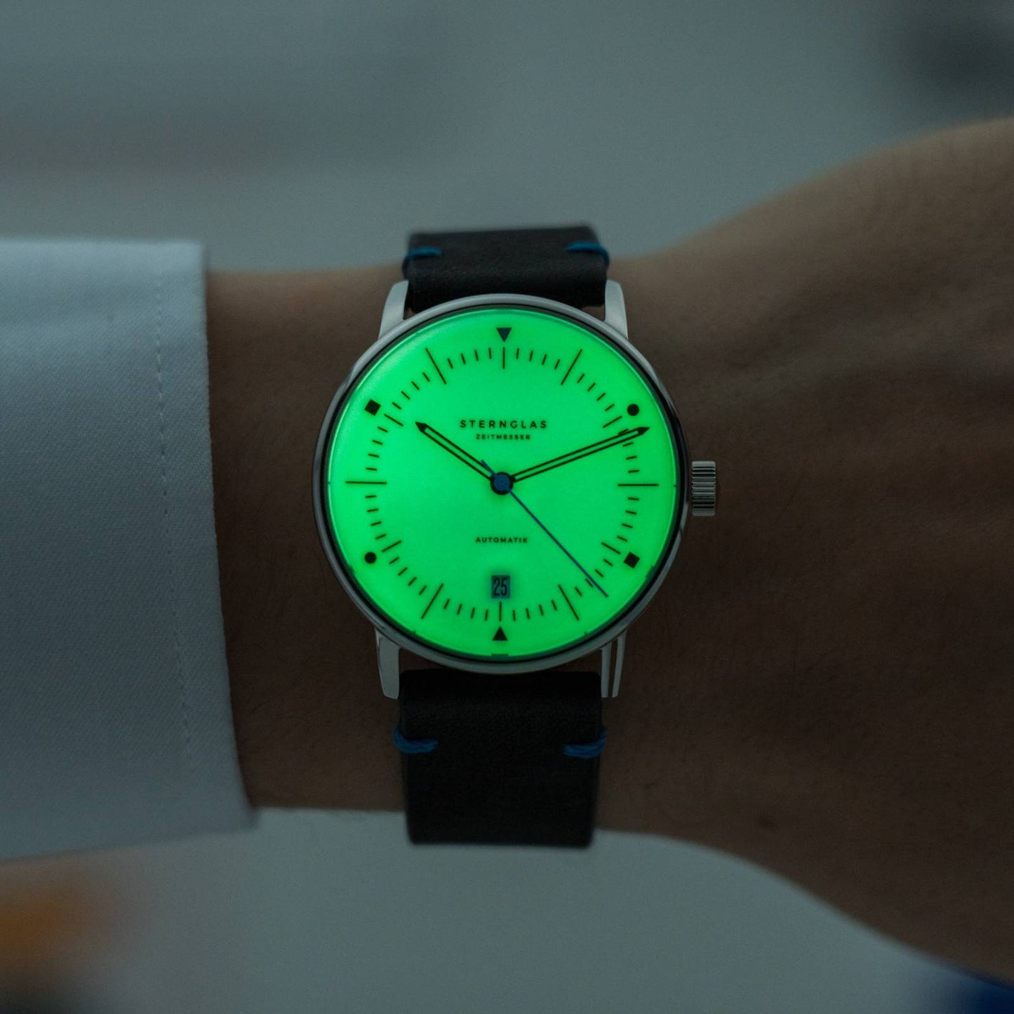 Naos Automatik Edition Bauhaus X blue