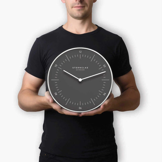 Clock Naos storm grey