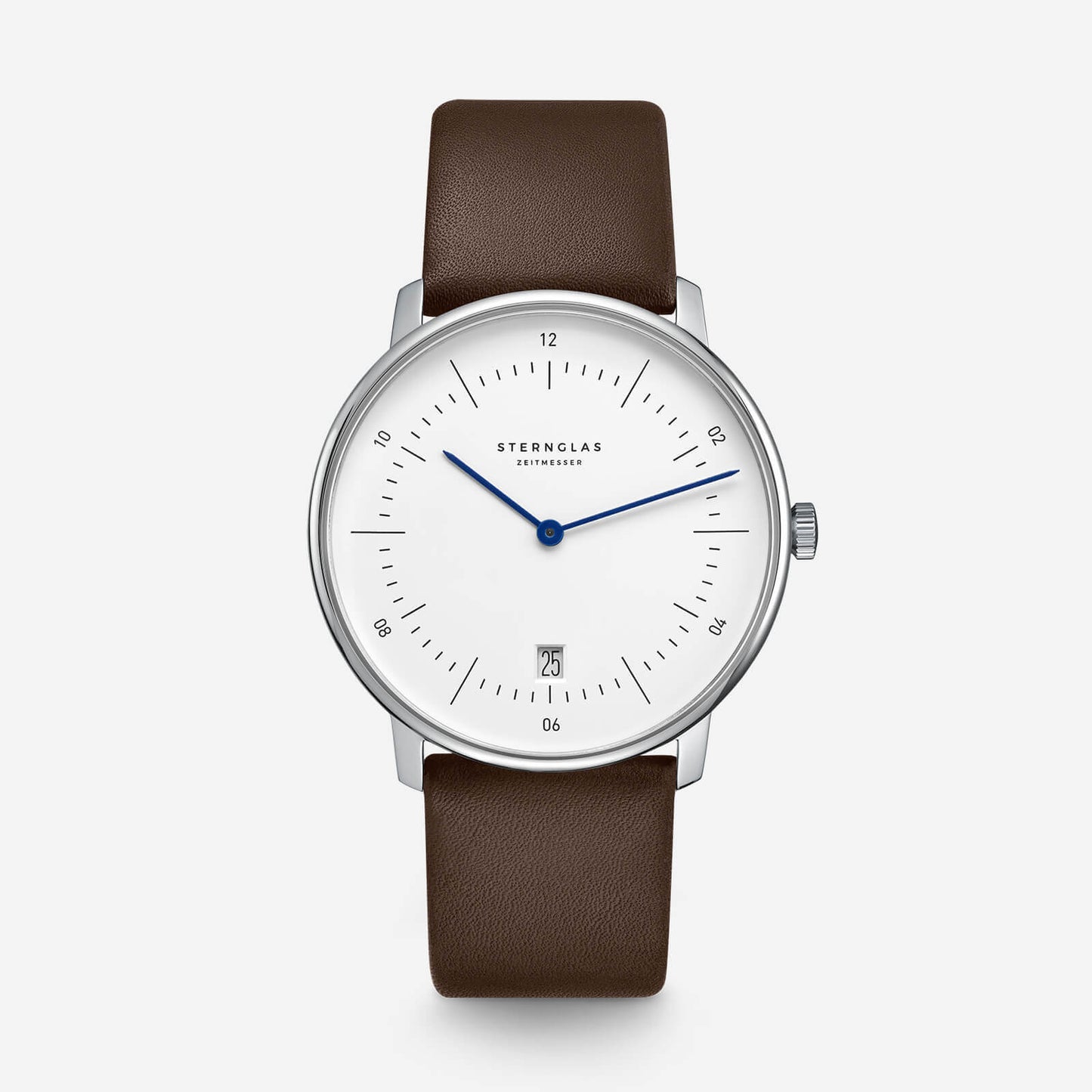 popup|Classic Bauhaus Design|Inspired by the Bauhaus movement of the 1920s, the dial is kept minimalistic and clear. "Form follows function" as they say.