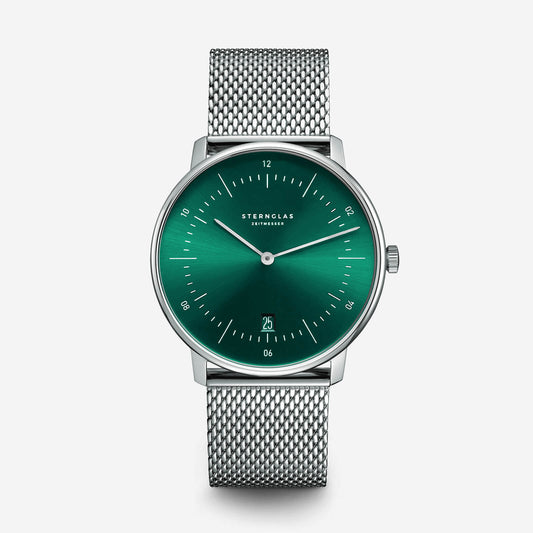 popup|Classic Bauhaus Design|Inspired by the Bauhaus movement of the 1920s, the dial is kept minimalistic and clear. "Form follows function" as they say.